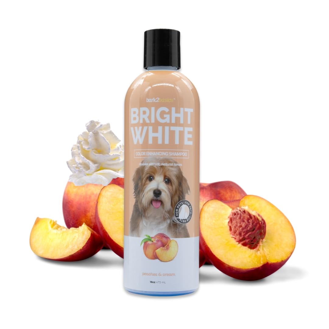 Amazon.com: Bark2Basics Brighten White Dog Shampoo 16 oz - Natural